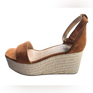 NWOB Veronica Beard Gianna Platform Wedge Sandal Size 9.5